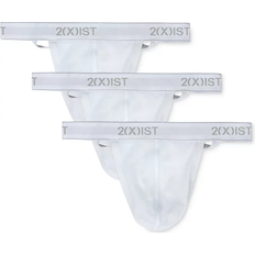 2(X)IST Essential Cotton Y-Back Thong 3-pack - White