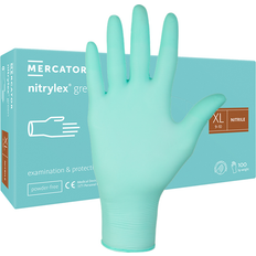 Mercator Nitrylex Powder Free Gloves 100-pack - Green