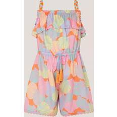 Multicoloured Playsuits Children's Clothing Monsoon Sleeveless Drawstring Seashell Print Playsuit - Multi