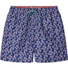 Florals Swim Shorts Hackett London Floral Print Drawstring Swim Shorts - French Blue