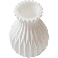 Shein 1 Pc White Plastic Vase For Flowers Unbreakable Vase For Flower Arrangement Home Decor, Living Room, Table Decor,Home Decor,Flower Vase,Centerpiece,Table Decor Creative Nordic Style Geometric Plastic Flower Pot, Simple Flower Vase For Living Room Decoration, Great Gift For Plant Lovers Halloween Thanksgiving Rama Decoration Vase 17cm