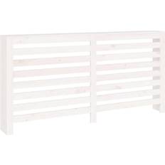 vidaXL Radiator Cover White Solid Wood Pine