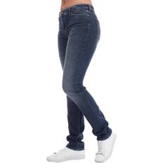 Emporio Armani Women Jeans Emporio Armani J85 Leather Patch Regular Jeans - Womens