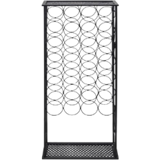 vidaXL 240942 Black Wine Rack 47.5x100cm