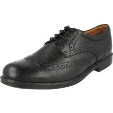 Clarks Mens Formal Brogue Shoes G Fit - Black