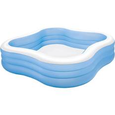 Intex Swim Center Beach Wave Inflatable Pool Blue
