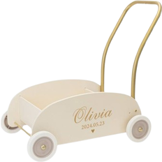 Rofa Design Lära Gå Vagn Med Namn Creme