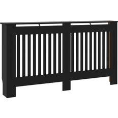 Copri termosifoni vidaXL Copertura Per Radiatore Nera 152x19x81.5 cm MDFcod MXL 80769
