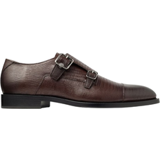 Leather - Men Monks Jimmy Choo Finnion - Coffee
