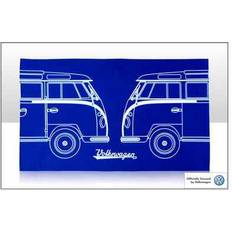 Geschirrtuch Motiv VW Bus T1 Camper Bulli Blau