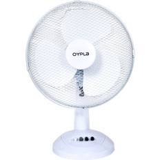 Oypla 12" Oscillating Desk Top Fan White