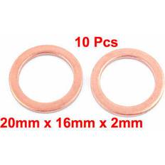 Flat Ring Copper Crush 20mm x 16mm x 2mm 10pcs