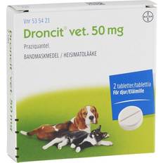 BAYER Animal Health Droncit Vet 50mg 2 Tablets