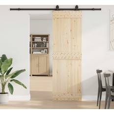 Sliding Door Hardware on sale vidaXL Sliding Door Hardware Kit 213 cm Steel Black