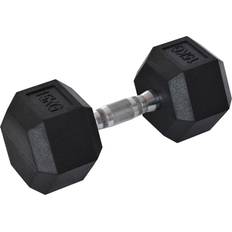 Homcom Single Rubber Hex Dumbbell 15KG
