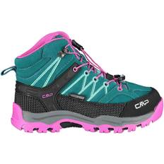 Wanderstiefel CMP Kid's Rigel Waterproof Mid-Calf Boots - Pink Lake Neon/Green