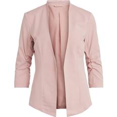 Vila 3/4 Sleeved Fitted Blazer - Rose