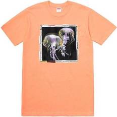 Supreme SS18 Jellyfish Tee Peach Printing Short Sleeve - Pink