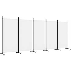 vidaXL 5-Panel White Room Divider