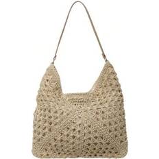 Shoulder Strap Beach Bags Shein Hollow Woven Bag Seaside Vacation Versatile Single Shoulder