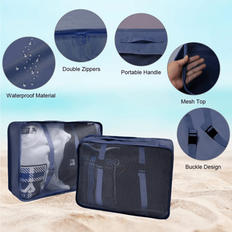 Packing Cubes Shein 8-Piece Travel Packing Cubes Set