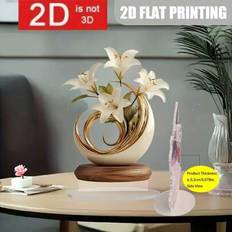 Acrylic Framed Art Shein 2D Acrylic Rose Heart Shaped 3D Wall Framed Art