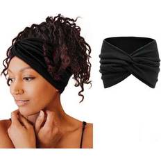 Women - Yoga Accessories Shein Vintage Style Solid Color Elastic Headband
