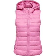 Only New Tahoe Quilted Gilet - Rose/Fuchsia Pink