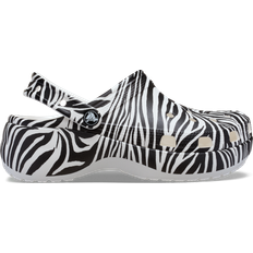 Crocs Classic Platform Animal Clogs - Zebra