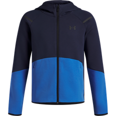 XL Fleecejakker Under Armour Unstoppable Fleece Boys Full-Zip Washed - Navy/Blue Atlantis/Black