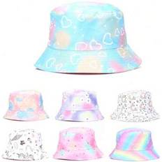 Multicoloured Bucket Hats Children's Clothing Shein Kids Cartoon Animal Design Bucket Hat - Cute Shark Heart Shape