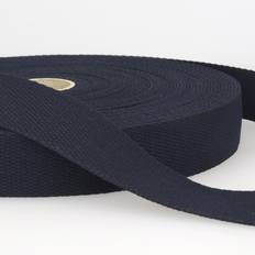 Ribbons, Tapes & Trims Stephanoise Cotton Webbing Navy Blue 40mm