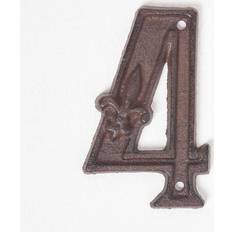 Facade Numbers Homescapes Cast Iron House Number Number 4