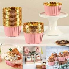 Cupcake Cases Shein Gold Cups Liners 25 50pcs Cupcake Case