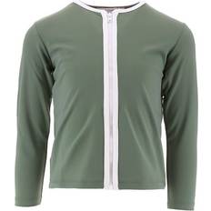 Petit Crabe Etoile Zipper Swim Shirt L/S - Army (6-AR)