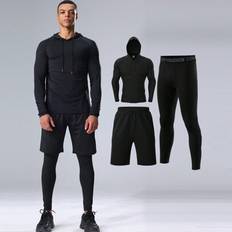 Running Base Layer Sets Shein Boyfriend Style Men's Compression Pants Set