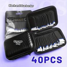 Gamingtillbehör Temu 40pcs Black Gaming Finger Sleeves Storage Bag