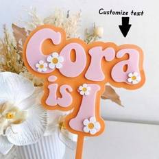 Cake Decorations Shein Personalised Double Layer Acrylic Topper Cake Decoration