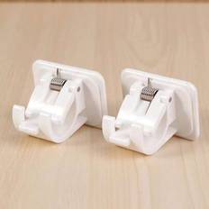 Mounts & Hooks for Curtains Shein 2pcs Wall-Mounted Curtain Rod Bracket