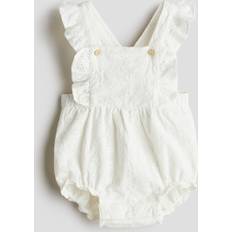 Babyer Playsuits H&M Baby Overallshorts Bomuld - Hvid