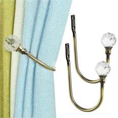 Mounts & Hooks for Curtains Shein 2 Packs Wall Mounted Curtain Tiebacks