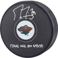 Ice Hockey Fleury Minnesota Wild Autographed Hockey Puck