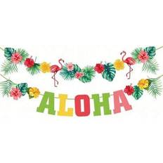 Garlands & Confetti Shein Hawaiian Party Decorations Flamingo Garlands