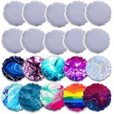 Shein 5pcs Round Resin Coaster Molds
