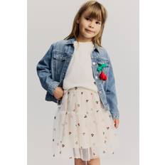 H&M Nederdele H&M Pige Kirsebær Nederdel Tyl - Lys Beige