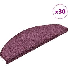 Purple Carpets & Rugs vidaXL Stair Mats 30 pcs Dark 65x21x4 cm Purple