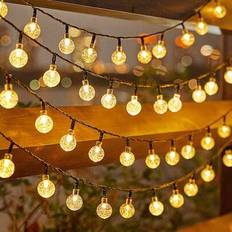Yellow String Lights & Light Strips Shein Led Solar Bubble Ball Lights String Light