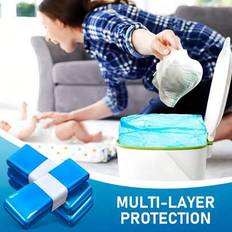 Blue Nappy Sacks Shein 5Pcs Heavy-Duty Diaper Disposal Bags
