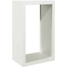 Caminetti vidaXL Rastrelliera Per Legna Da Ardere Bianca 60x40x100 Cm Acciaio