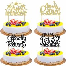 Cake Decorations Shein Glitter Happy Retirement Topper 1Pc Cake Decoration